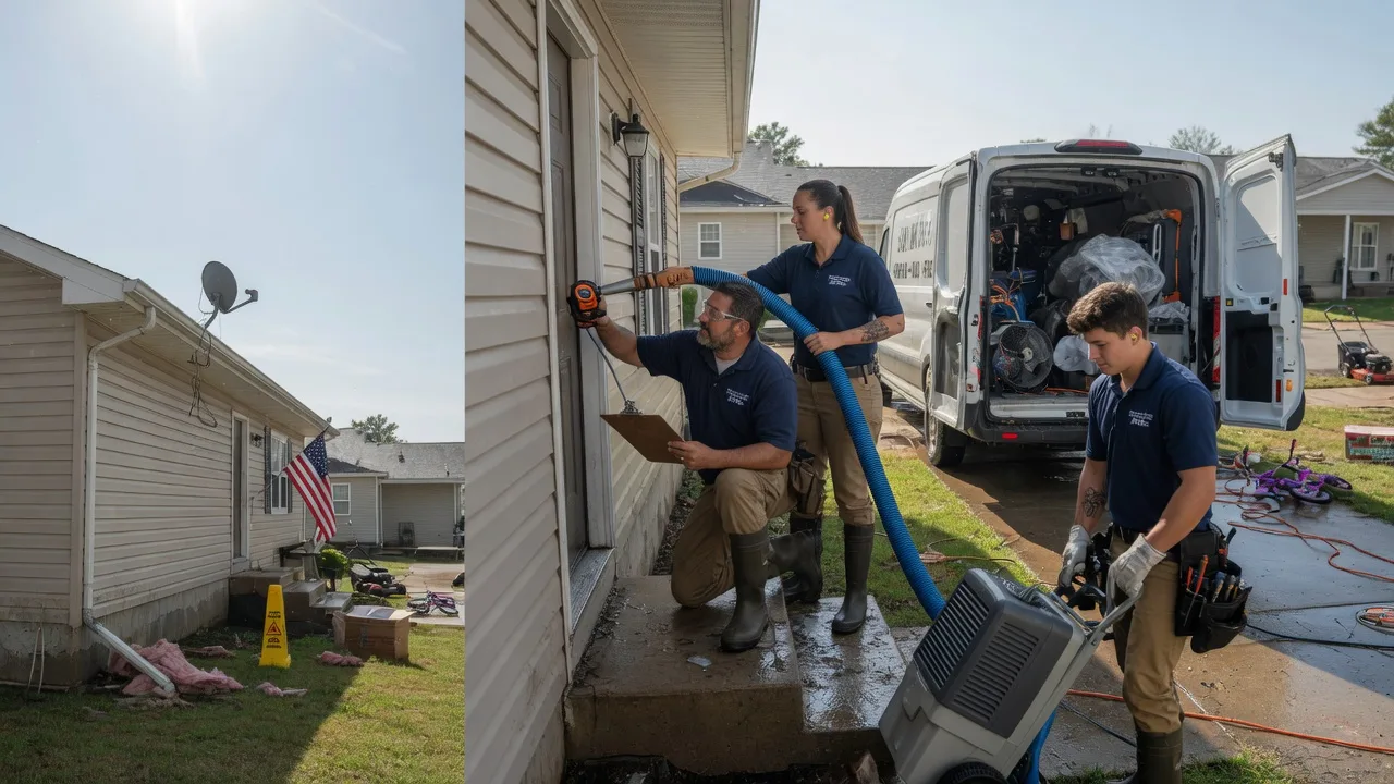 Ceiling Water Damage Restoration in Center Point, IA near me